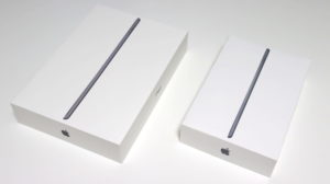 iPad第8世代のパッケージ(mini5と比較)